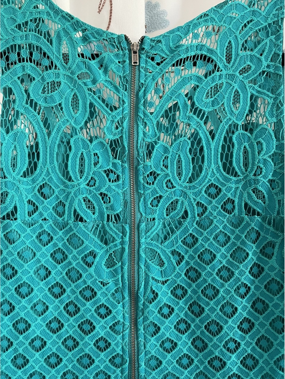 Xhilaration | XL | Teal Lace Dress - Picture 8 of 9